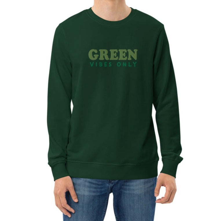 Sweat écologique unisexe - "GREEN vibes only"