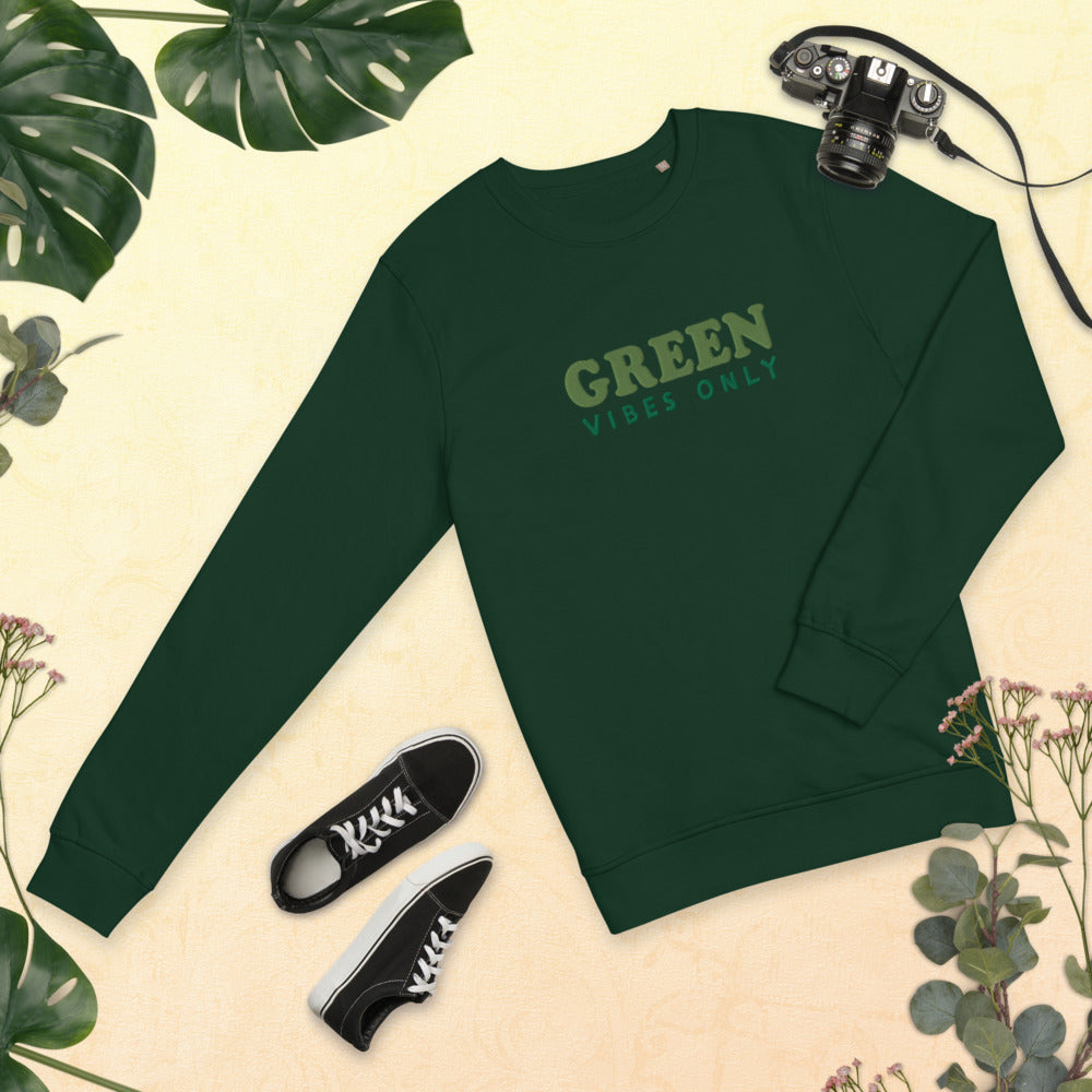 Sweat écologique unisexe - "GREEN vibes only"