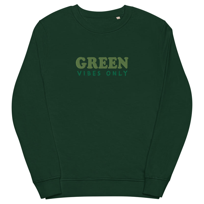 Sweat écologique unisexe - "GREEN vibes only"