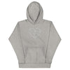 Pull à capuche femme brodé - Coeur origami