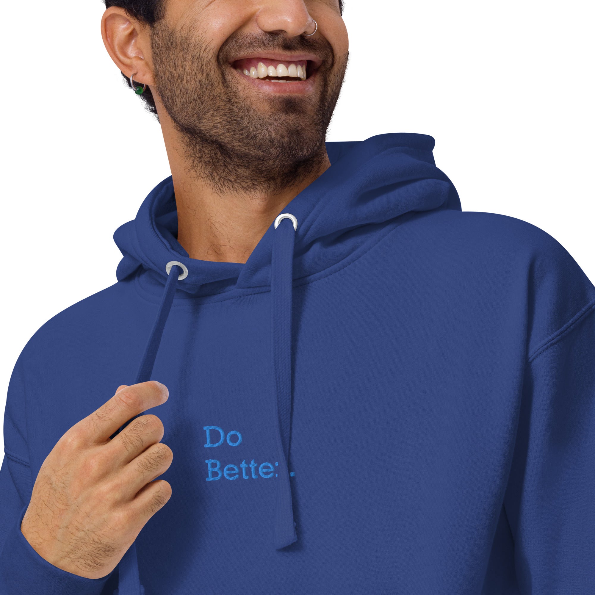Sweat à Capuche Unisexe brodé - "DO BETTER."