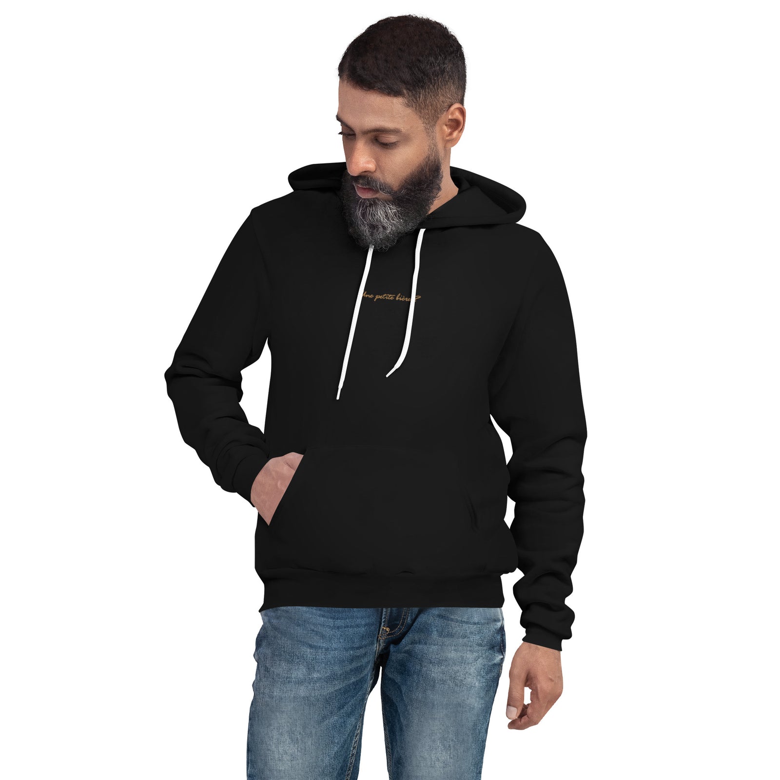 Pull à Capuche brodé - "Une petite bière ?"