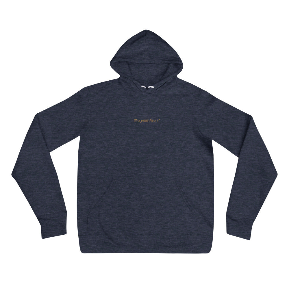 Pull à Capuche brodé - "Une petite bière ?"