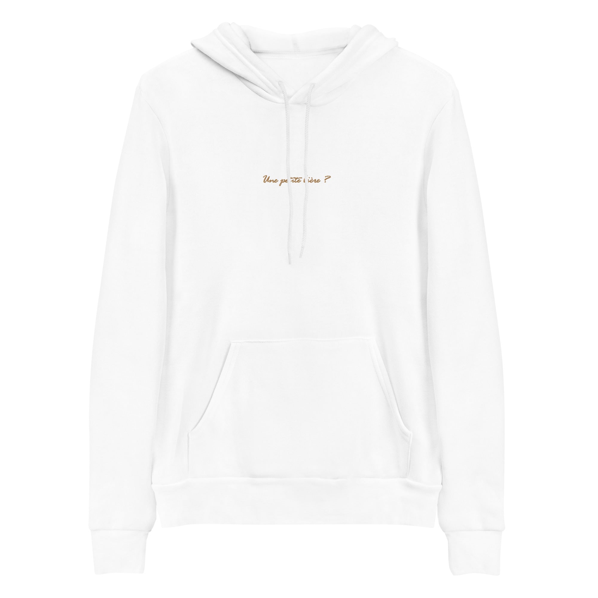 Pull à Capuche brodé - "Une petite bière ?"