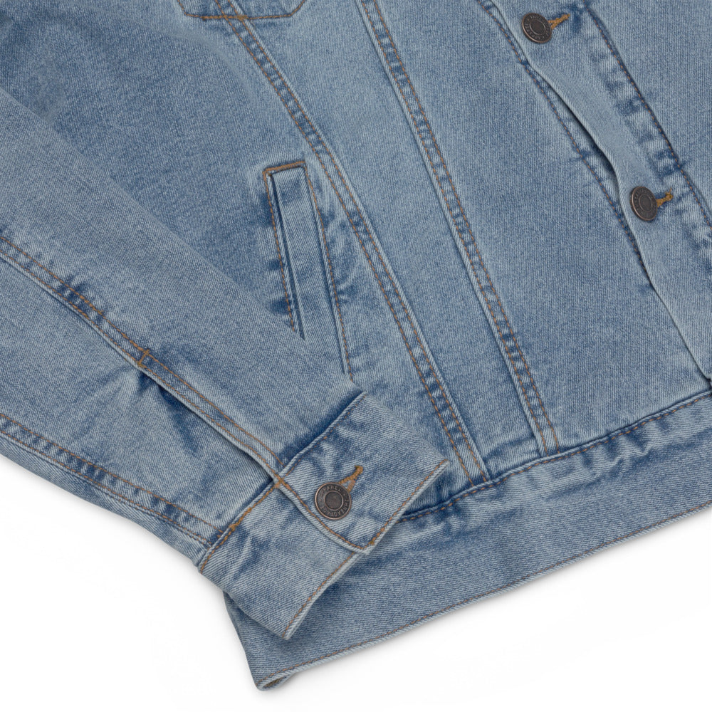 Veste sherpa en jean unisexe - "DAD"