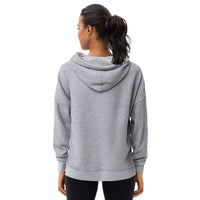 Sweat à capuche en polaire effet daim brodé - "Biche"