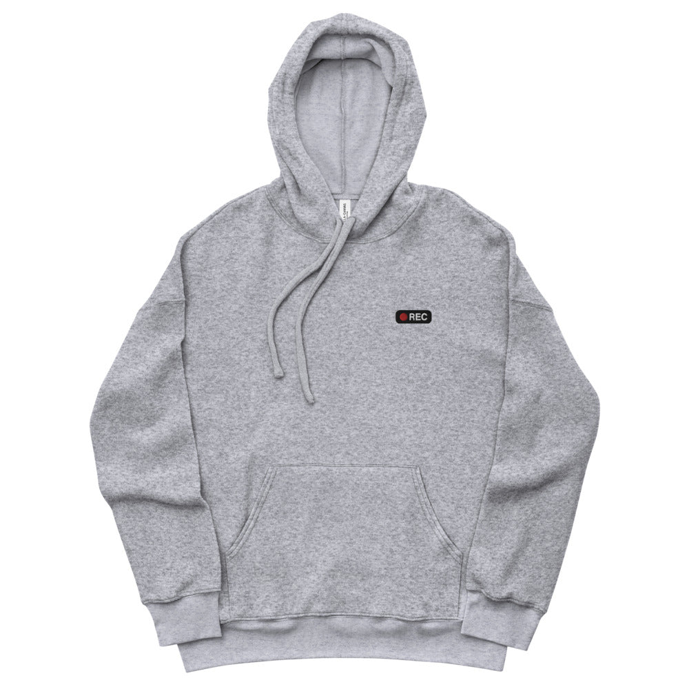 Sweat à capuche en polaire effet daim - REC