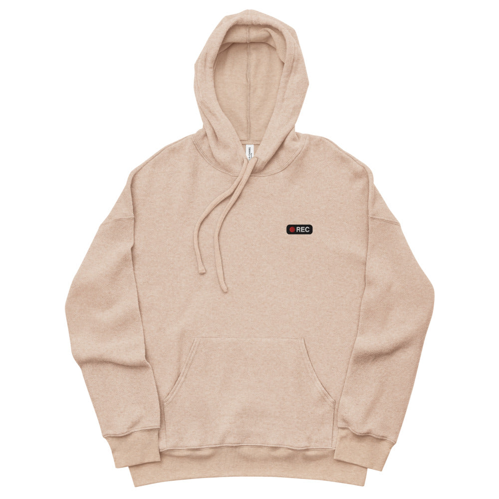 Sweat à capuche en polaire effet daim - REC