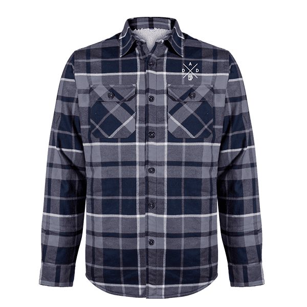 surchemise confortable à carreaux brodée