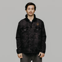 Veste sherpa en jean unisexe - "DAD"