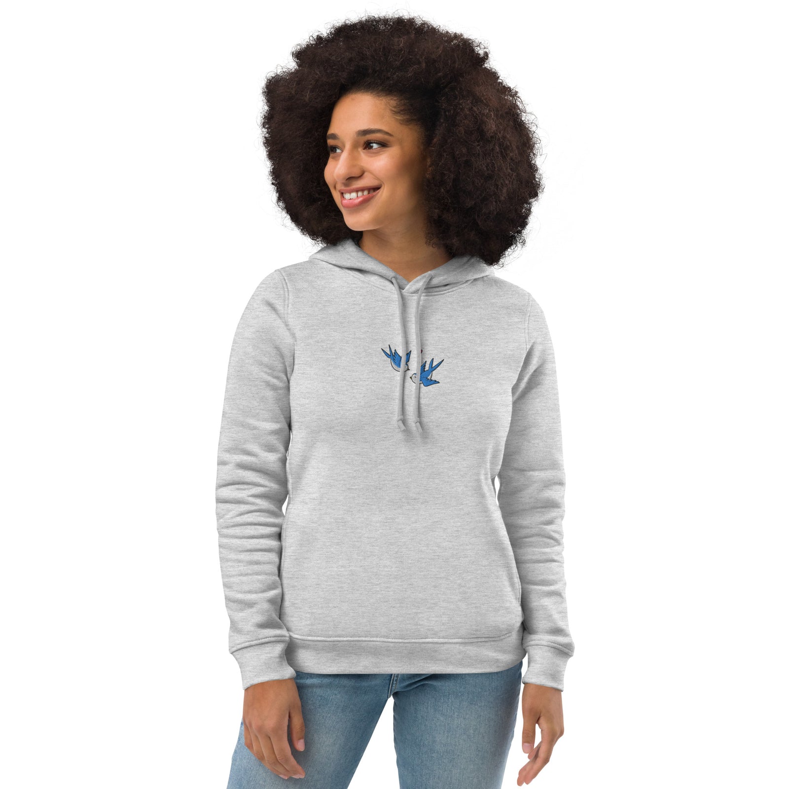 Sweat à capuche ajusté écologique pour femme
