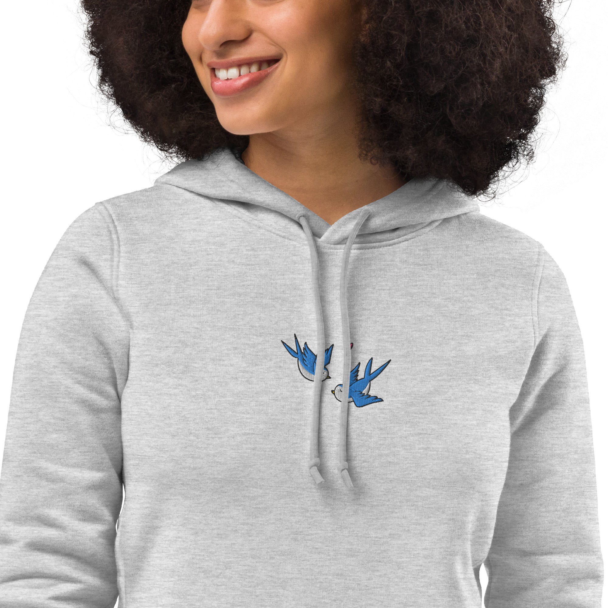 Sweat à capuche ajusté écologique pour femme