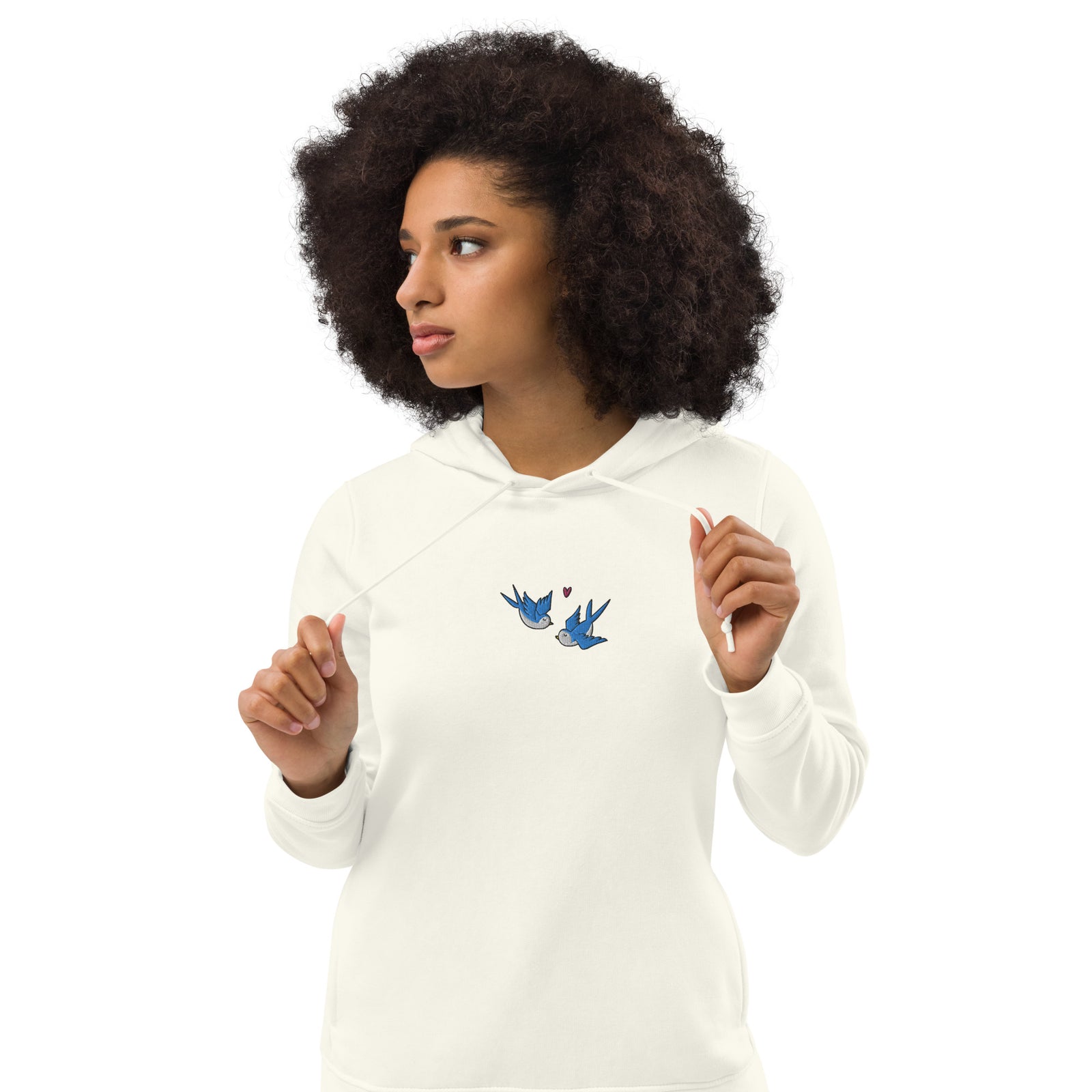 Sweat à capuche ajusté écologique pour femme