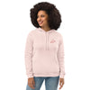 Sweat à capuche ajusté écologique pour femme brodé