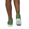 Baskets hautes en toile femme