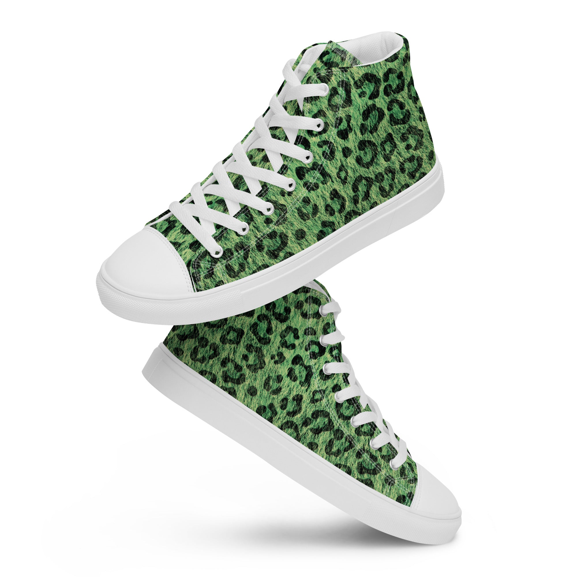 Baskets hautes en toile femme