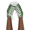 Baskets hautes en toile femme