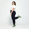Baskets hautes en toile femme